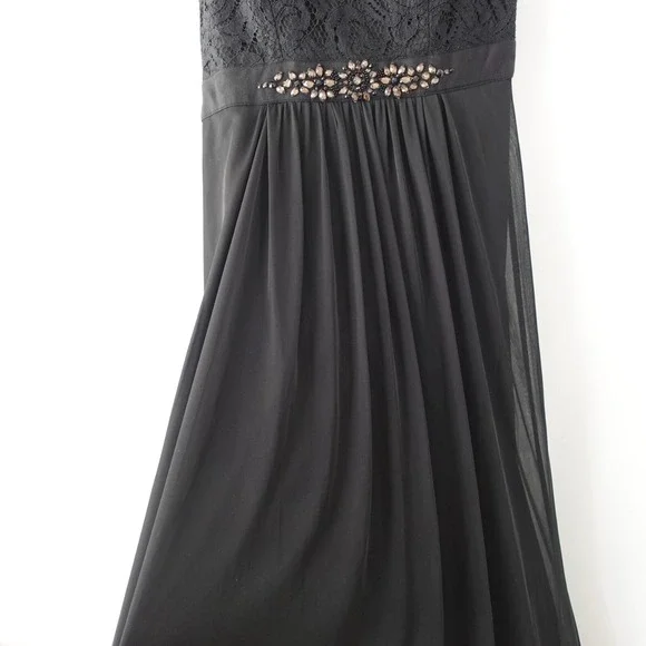 green emerald velvet dress Vintage Beaded Midi Fairy Dress With Sharkbite Hem In Olive main image 0